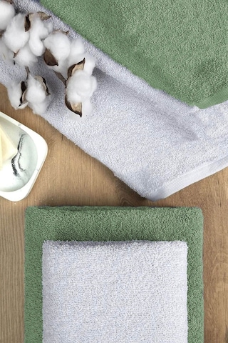 4 Lü Banyo Havlusu Takımı Soft Büyük Havlulu Pamuklu Havlu Seti 90x150 Cm Beyaz 001