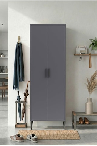 Harmony Ayakkabılık 65x190x37 Cm Antrasit Modern Tasarım