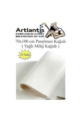 Parşömen Kağıdı Milaj Kağıdı 70x100 Cm 10 Adet Yağlı Çizim Kağıdı Parşumen İnce Kopya Kağıdı