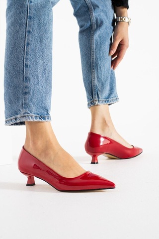 Lady Rugan Kadın Stiletto Topuklu Ayakkabı Kırmızı