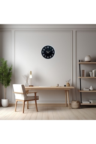 Beyaz Elegance 36 Cm Duvar Saati Çok Renkli