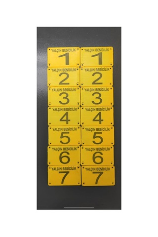 100 Adet Sarı Arı Kovan Belirleme -fidan Belirleme -et Pay Belirleme Plakası-padok Belirleme
