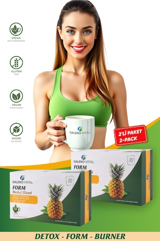 Galeno Vital Form Herbal Blend Bromelain Destekli  Çayı 2'li Eko Paket