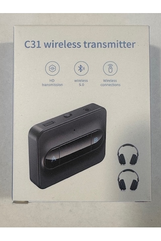 Televizyon Çift Bluetooth Kulaklık Bağlantı Aparatı Televizyon 2 Bluetooth Kulaklık Bağlantı Kiti C31