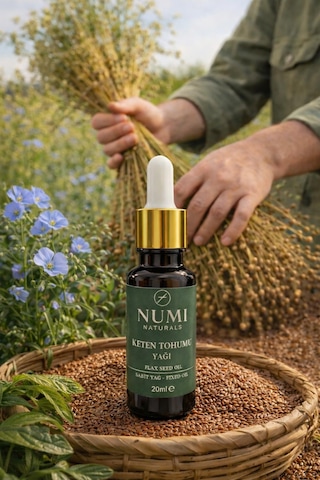 Keten Tohumu Yağı 20 Ml %100 Saf Flax Seed Oil Saç Ve Cilt Bakım Yağı