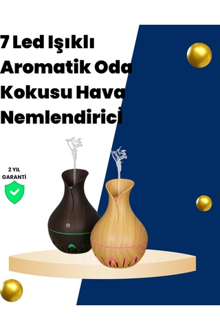 Mey İthalat Usb Şarjlı 7 Renk Led Işıklı Sessiz Çalışan Mini Hava Nemlendirici