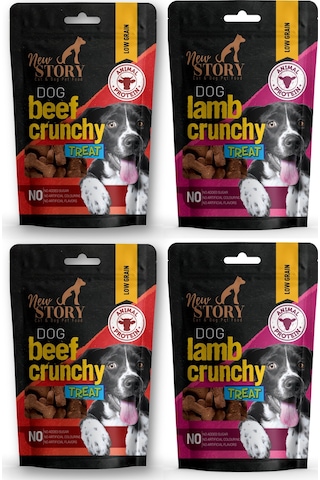 New Story Dog Beef + Lamb Crunchy Köpek Ödülü 4 x 80 G