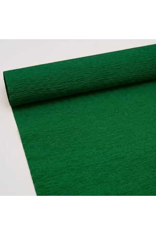 Italyan Krapon Kağıdı Çiçekçi Krep Kağıdı Grapon Kağıdı 180gr 50x250cm Yeşil