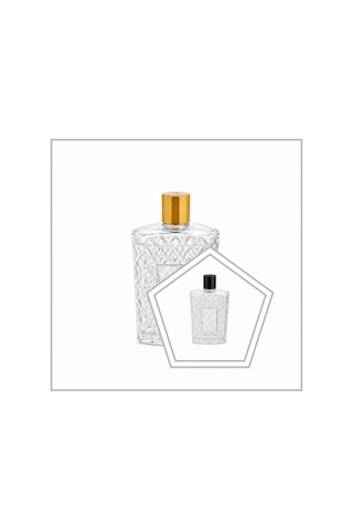 200 Ml 3 Adet Kristal Kolonya Şişesi