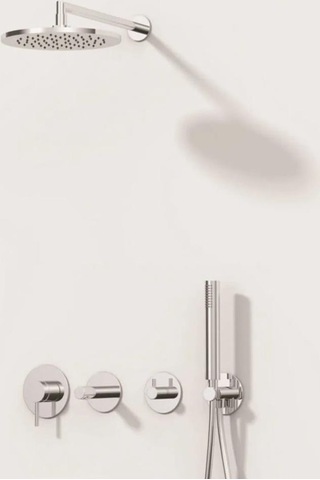 VitrA Origin Ankastre Duş Seti, Krom, 8 Parça