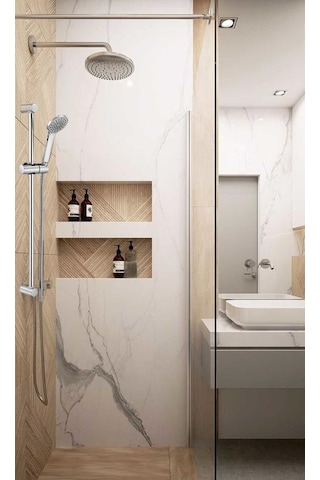 Eca Spylos 102146071 Hareketli Sürgülü Duş Seti Krom