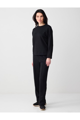Jimmy Key Jimmy Key Siyah Normal Bel Normal Paça Uzun Örme Jogger Pantolon 6sw115633900