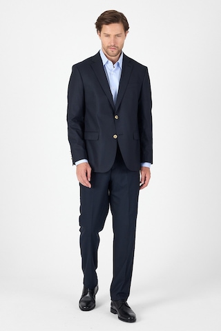 İmza Lacivert Düz Gabardin Mono Yaka 2 Düğme 4 Drop Comfort Fit Basic Ceket 1002250005 206 Lacivert