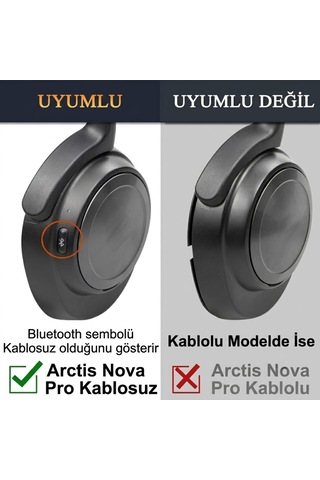 Lexroo Steelseries Arctis Nova Pro Wireless & Nova Elite İle Uyumlu Soğutucu Jel Kulaklık - Kumaş Çok Renkli