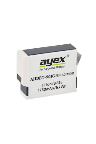 Ayex AHDBT-901C GoPro Hero 9, 10,11, 12 İle Uyumlu Batarya