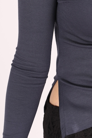 Armonika Kadın Lacivert Yanı Büzgülü Asimetrik Bluz Arm-26k042002