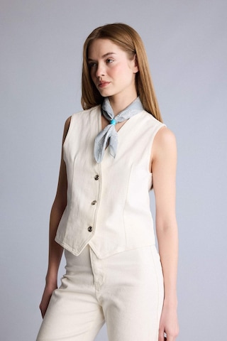 Defacto Jean Blazer Yelek F5899ax26smwt1 Beyaz-wt1