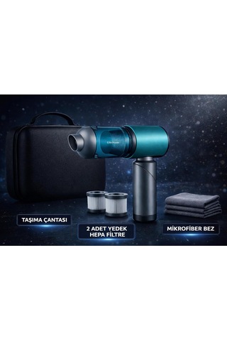 20.000 Pa Kablosuz El Süpürgesi 120w Güç, 7800 Mah Batarya, 200 Ml Toz Haznesi, 8 Başlıklı, Taşıma Çantal Diğer