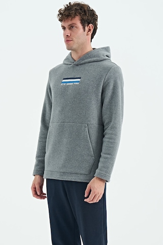 Tommy Life Hern Gri Melanj Erkek Polar Sweatshirt - 88301 GRİ MELANJ