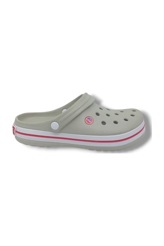 Zerhan Cflex 145 Unisex Bej Kırmızı Beyaz Sabo Terlik Sandalet Bej