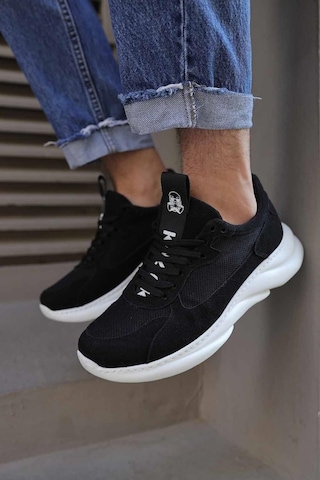 Knack Sneakers Ayakkabı 065 Siyah Süet (Beyaz Taban) (553565736)