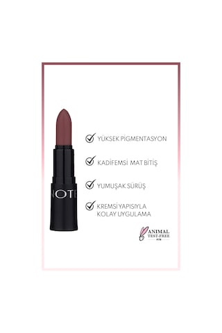 Note Cosmetique Mattemoist Lipstick Mat Bitişli Ruj 303 Miss Kiss - Koyu Nude