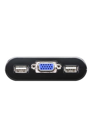 Aten Cs22u 2 Port Usb Vga Kvm Switch Uzaktan Bağlantı Butonlu, Kablolu Kvm Anahtarı