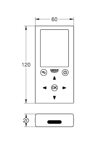 Grohe Fotoselli Ürünler Için Uzaktan Kumanda Beyaz - 36407001