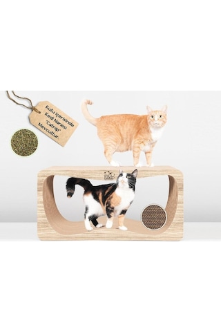 Oluklu Mukavva, Kedi Tırmalama Kanepesi Yatay Tırmalama / 75x36x24cm Xlarge - Cs8 Lw
