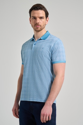 Koyu Turkuaz Kısa Kol Baskılı Pike Polo Yaka Cepsiz Esnek Casual Slim Fit Tişört 1011250150 Koyu Turkuaz