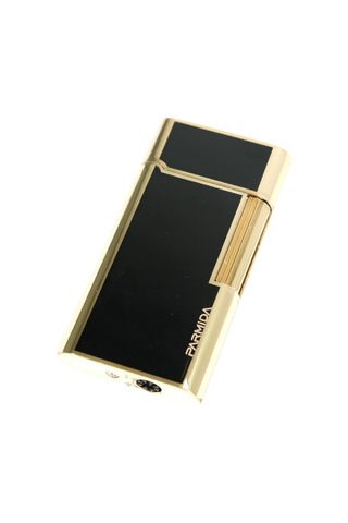 Parmida Soft Flame Siyah Gold Metal Puro Çakmağı - Tr9476