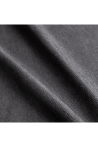 Lexroo Fabric Design Safir Kadife Dokulu Dertsiz Ütü İstemeyen Yüksek Kaliteli Gri Masa Örtüsü