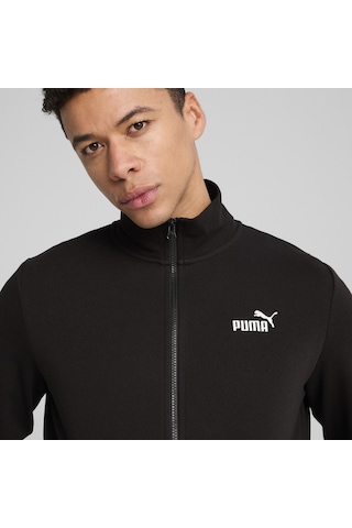 Puma Essentials No 1 Logo Track Erkek Siyah Dik Yaka Ceket Siyah