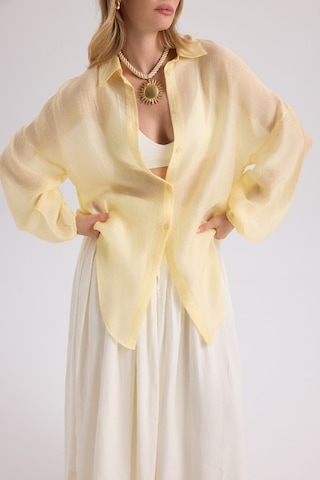 Mai Collection Mai Studios Co. Lyra Oversize Sarı Gömlek sarı