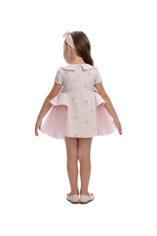 Pamina Kids Kız Bebek Yan Tarafında Tül Fiyonklu Doğum Günü - Partielbisesi 6-24 Ay 36168pr-pembe-2433 Pembe