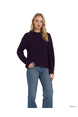 Trikonova Oversize Triko Kazak Mor