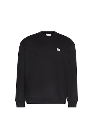 Calvin Klein Ls Eu 350terry Badge Crewneck Sw Erkek Siyah Sweatshirt-8444 Black