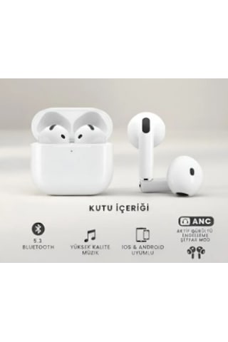 Aurıs Ars-air4 Anc Aktif Gürültü Engellemeli Kablosuz Bluetooth Kulaklık - Gelişmiş Anc Teknolojisi