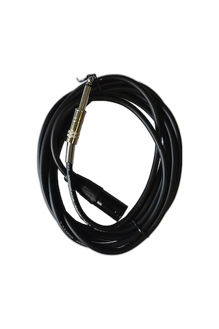 Xlr Erkek - 6.35mm Mono Jack Ses Kablosu 3 Metre Mikrofon Amfi Kablosu