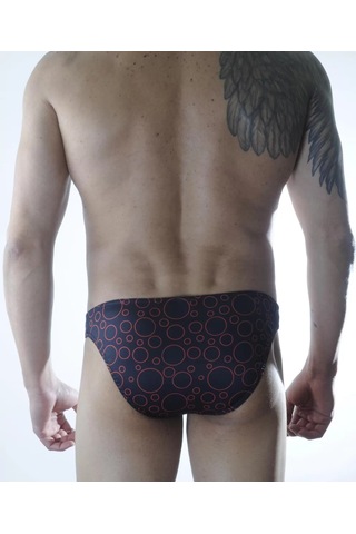 Naam Erkek Daire Desenli Slip Çamaşır Çok Renkli