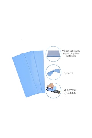 Wozlo 0 5mm 22 70mm Termal Pad M2 Ssd Chipset Soğutucu 7x2cm Silikon İletken Mavi 3 6w/mk