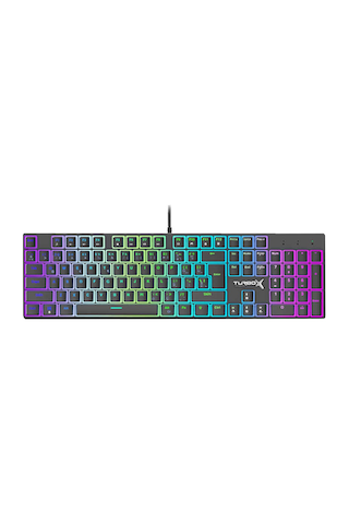 Turbox Tr-mk10pd Rgb Siyah Makro Bilek Destekli Blue Switch Kablolu Mekanik Rainbow Gaming Klavye