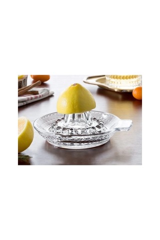 Özel Üretim Yemek Hazırlığı İkramlık Sunum Ürünü Cam Limon Sıkacağı Çok Renkli