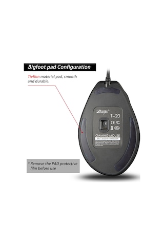 Geeroyoo "t-20 Dikey Ergonomik Şarj Edilebilir 3200 Dpı Oyun Faresi - Pc/mac Uyumlu" 001