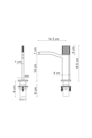 Fontana FA-7011 Lavabo Bataryası Krom