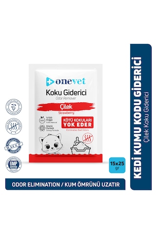 Onevet Kedi Koku Giderici Çilek Kokulu 25 Gr. 15 Adet Oc203b15