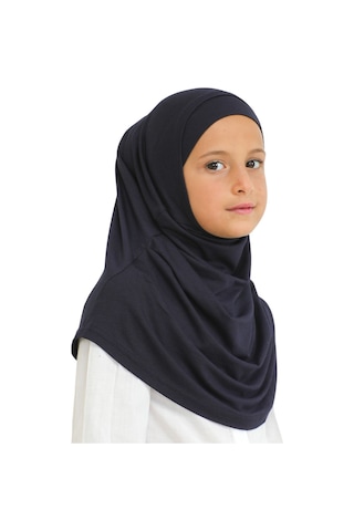 Çocuk Hazır Giyim Başörtüsü Şal Turban Viskon - Lacivert Lacivert