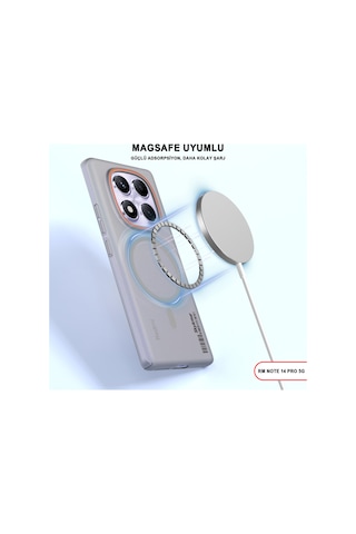 Redmi Note 14 Pro 5g Magsafe Uyumlu Mat Sert Klein Kılıf Turuncu