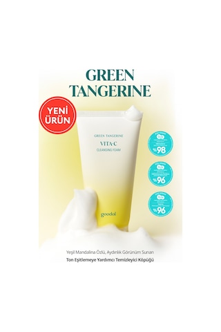 Cilde Aydınlık Görünüm Sunan Temizleme Köpüğü Goodal Green Tangerine Vita C Cleansing Foam