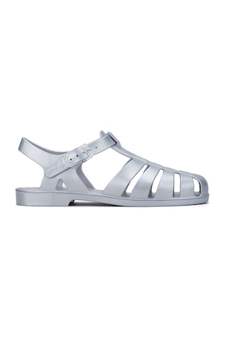 S10346 Bıarrıtz Metal Gümüş Kadın Sandalet Plata